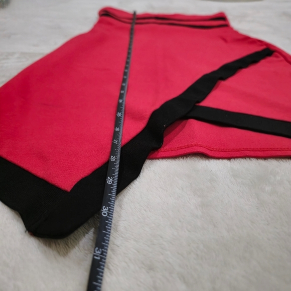 Charlotte Russe ✦ Red Strapless Bodycon Dress ✦ Drop Waist Asymmetrical Tube S - Picture 14 of 16